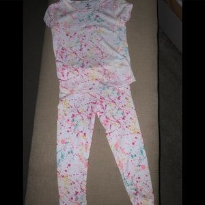 One Step Up paint splashed PJ set Or outfit ( Never Worn )